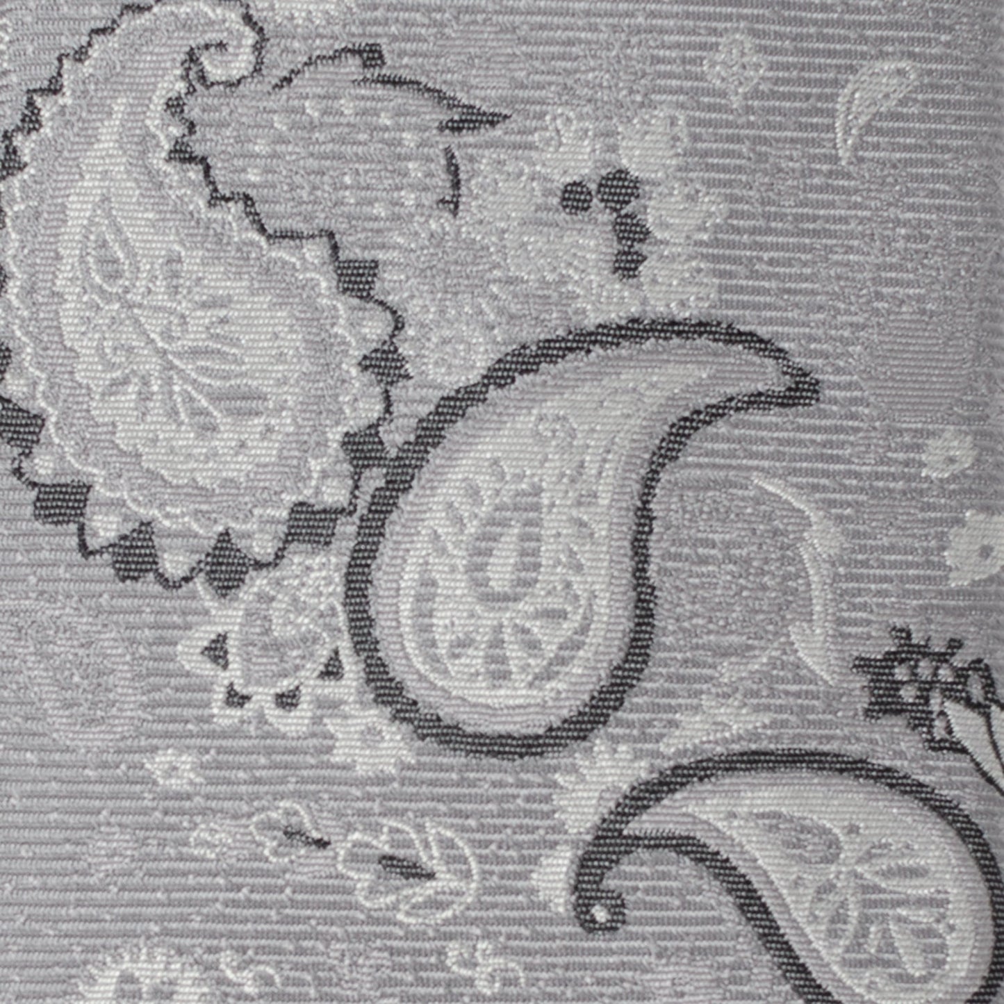 Corbata de hombre con diseño de cachemir gris