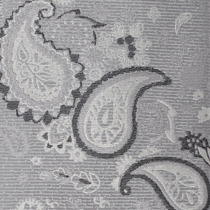 Corbata de hombre con diseño de cachemir gris