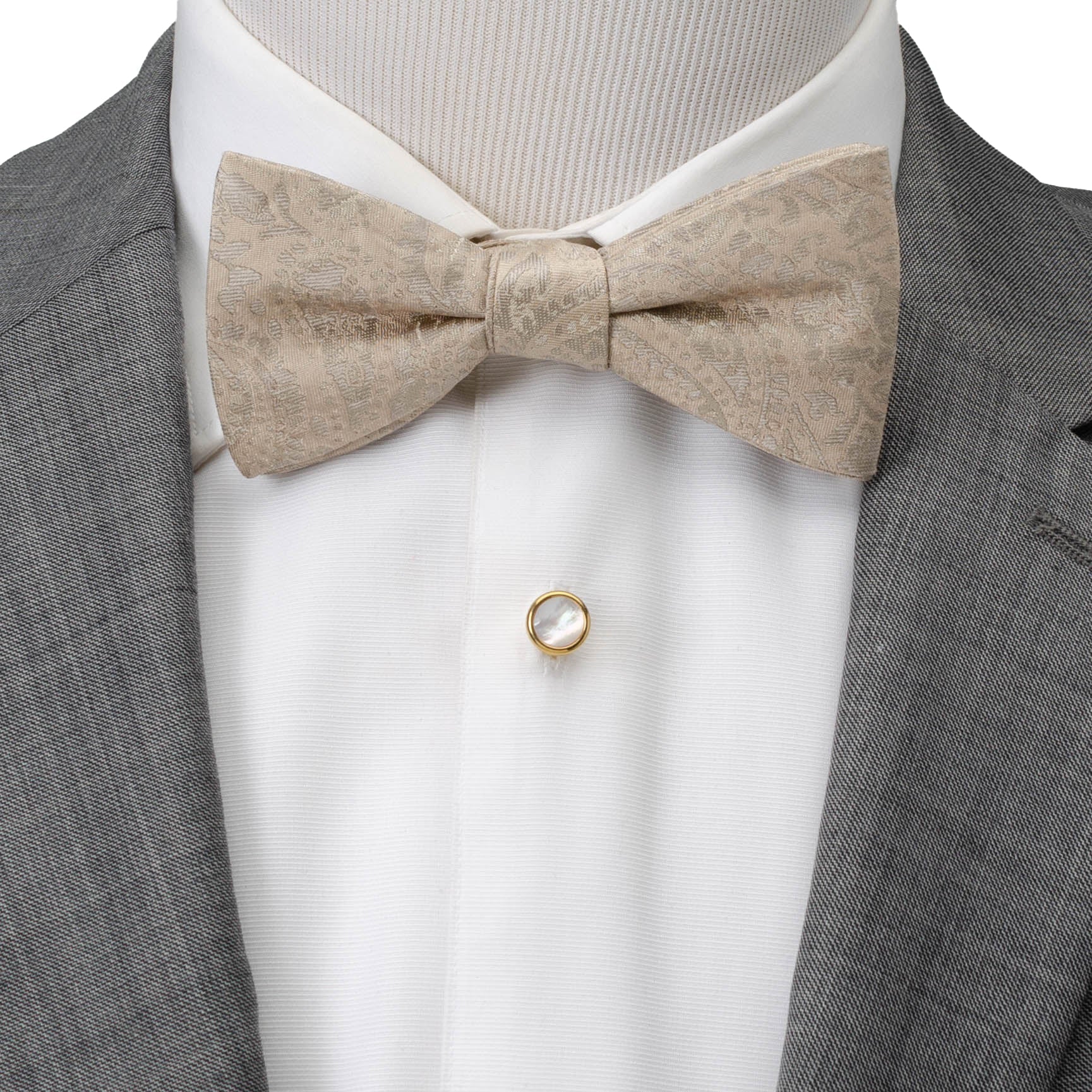 Tan Paisley Men's Bow Tie - My Men's Shop