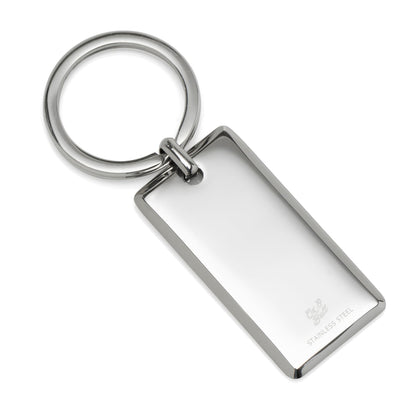 Rectangle Engravable Stainless Steel Key Chain - My Men's Shop