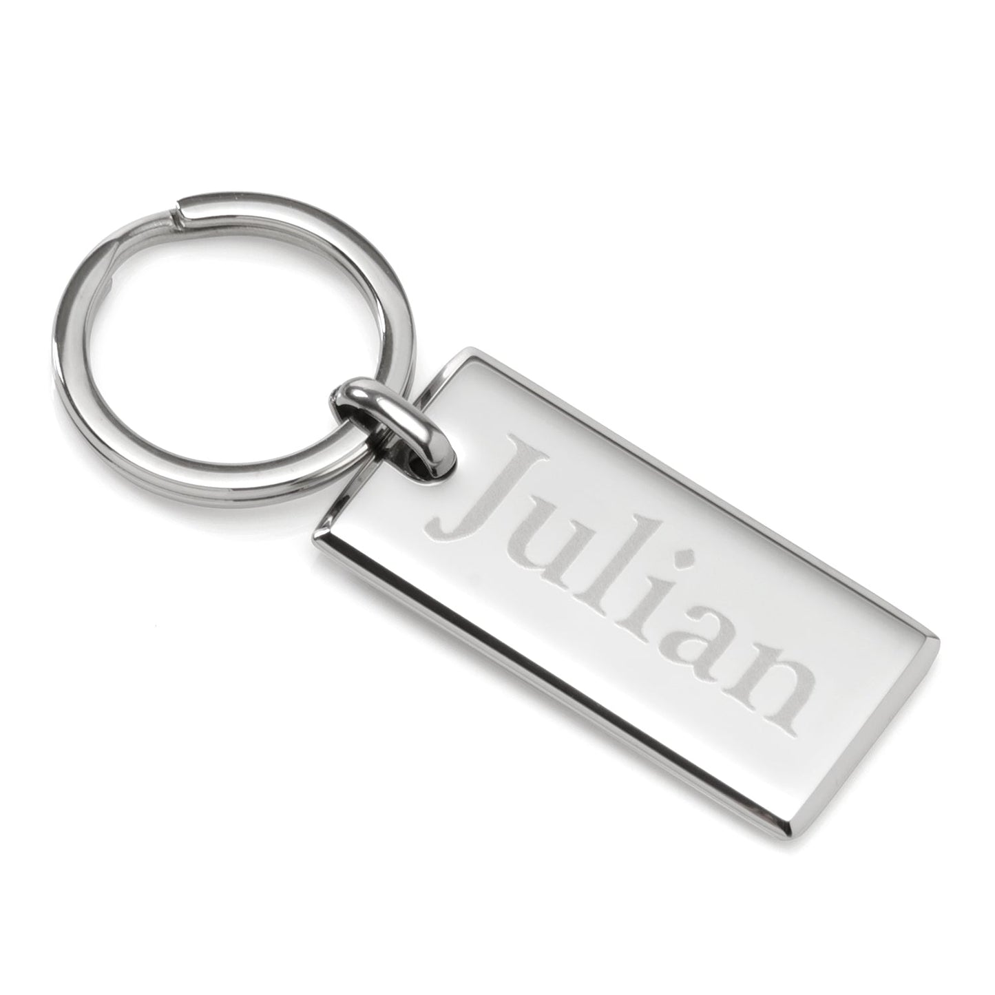 Rectangle Engravable Stainless Steel Key Chain - My Men's Shop