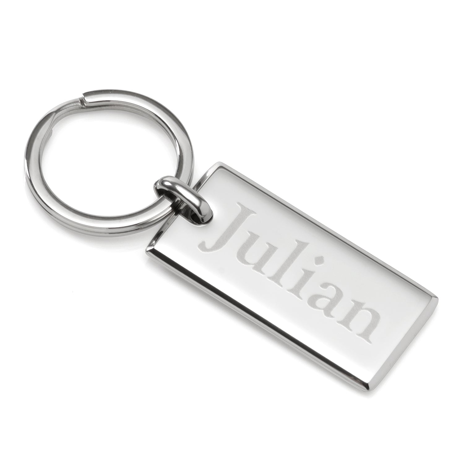 Rectangle Engravable Stainless Steel Key Chain - My Men's Shop