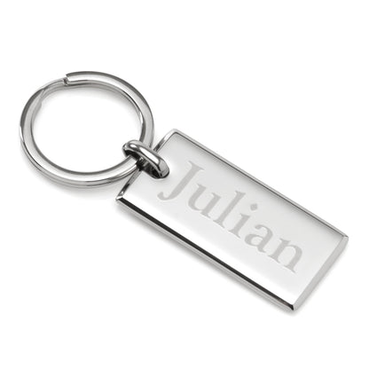 Rectangle Engravable Stainless Steel Key Chain - My Men's Shop