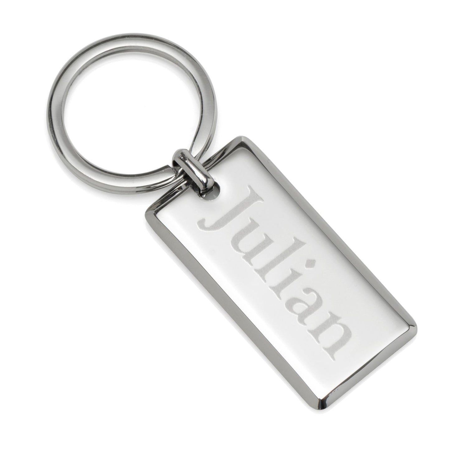 Rectangle Engravable Stainless Steel Key Chain - My Men's Shop