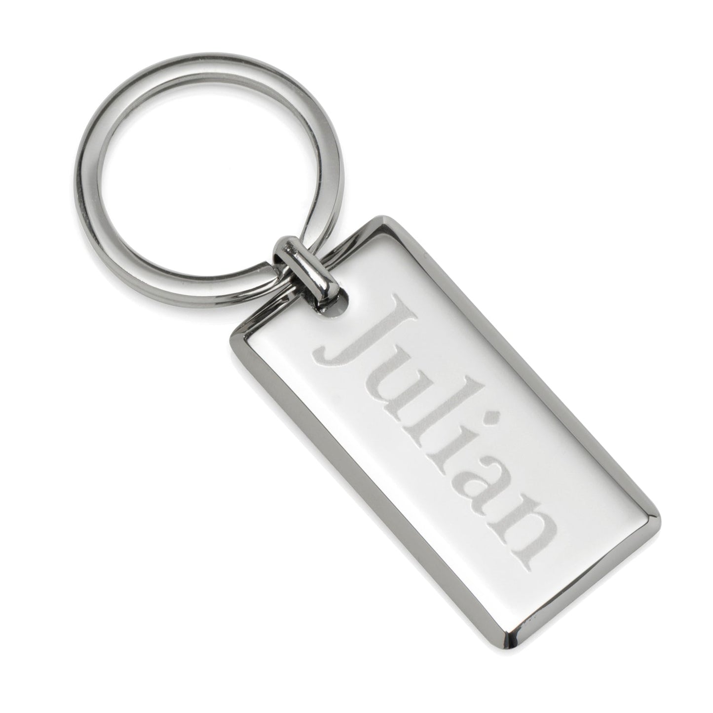 Rectangle Engravable Stainless Steel Key Chain - My Men's Shop