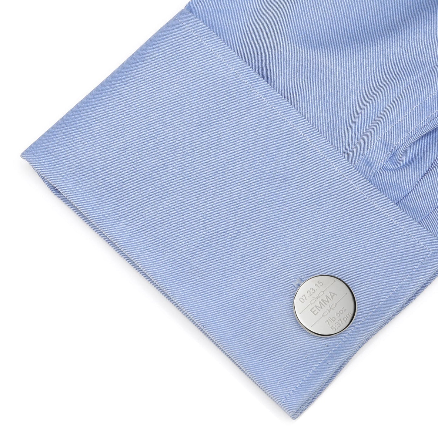 Birth Details Custom Photo Engravable Cufflinks - My Men's Shop