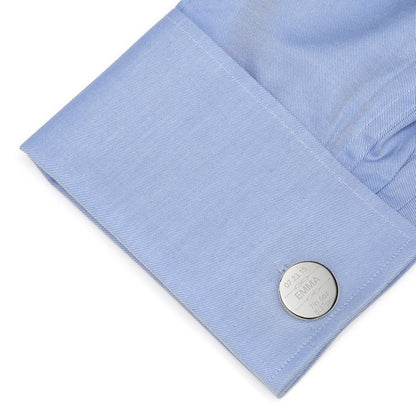Birth Details Custom Photo Engravable Cufflinks - My Men's Shop