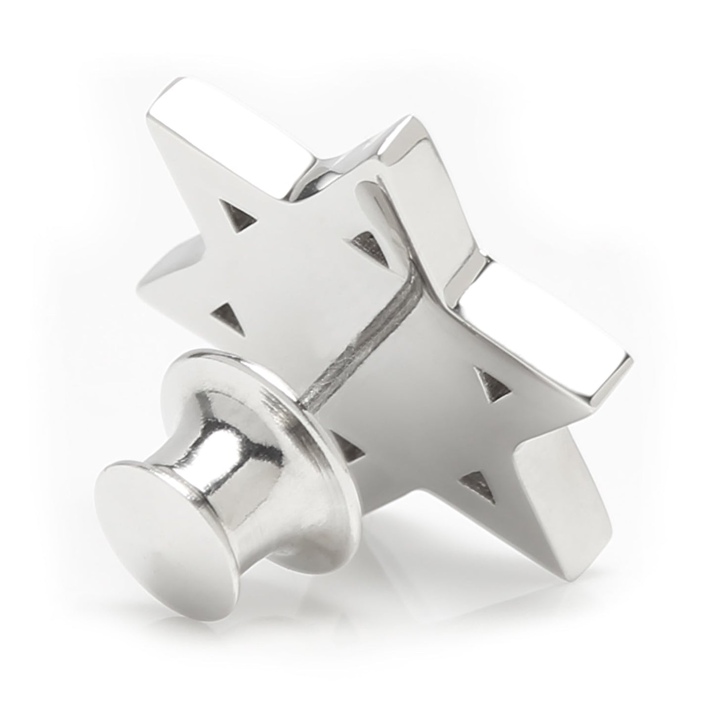 Star of David Stainless Steel Lapel Pin - My Men's Shop