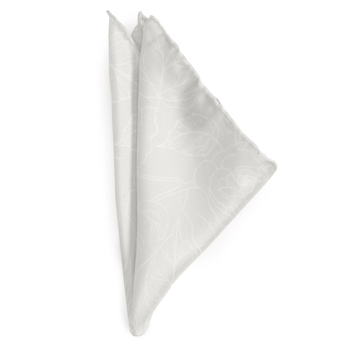 Soft Floral Gray Silk Men's Pocket Square - My Men's Shop