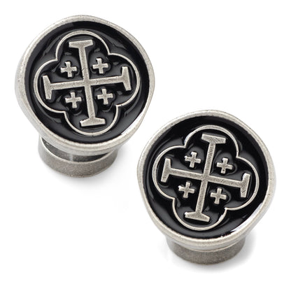 Shipwreck Cross Coin Antique Silver Cufflinks - My Men's Shop