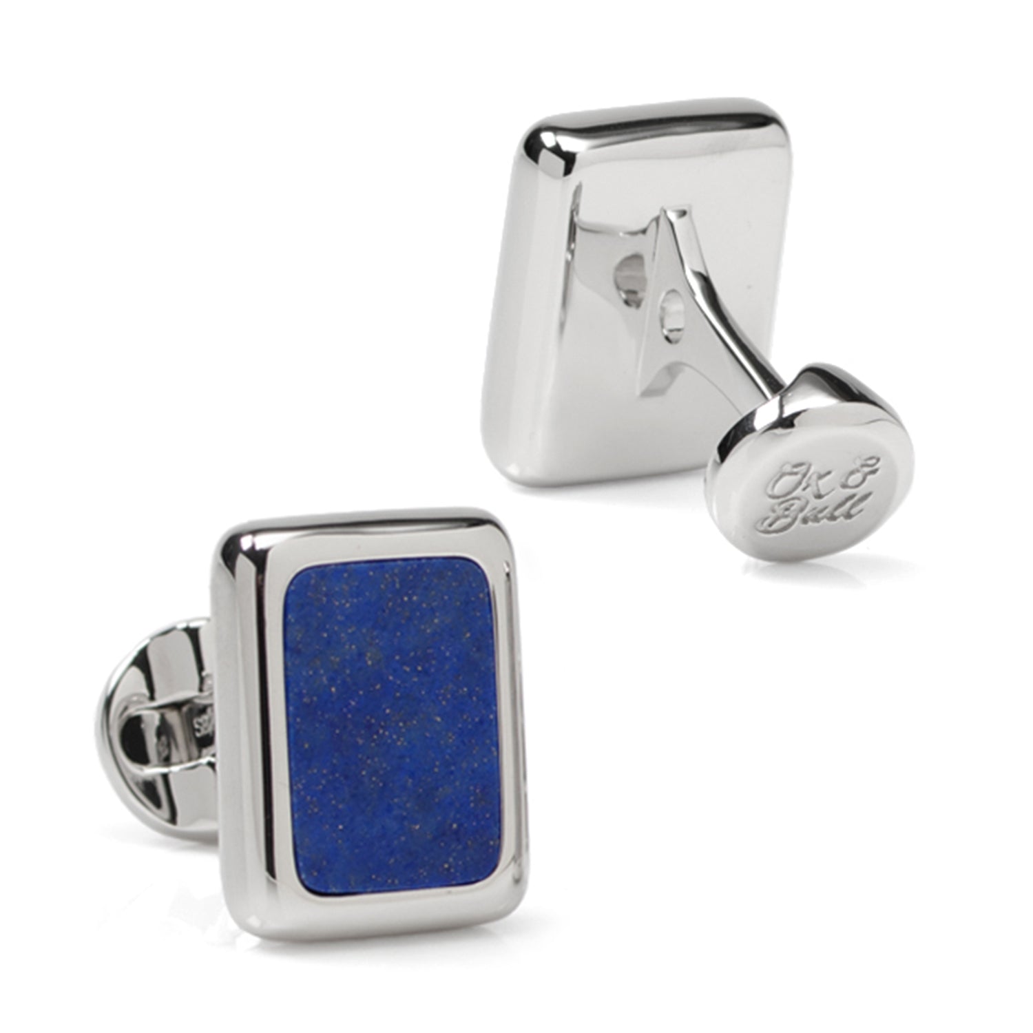 Sterling Silver and Lapis JFK Presidential Cufflinks - My Men's Shop