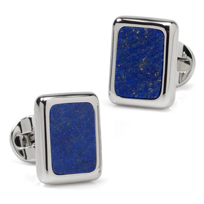 Sterling Silver and Lapis JFK Presidential Cufflinks - My Men's Shop