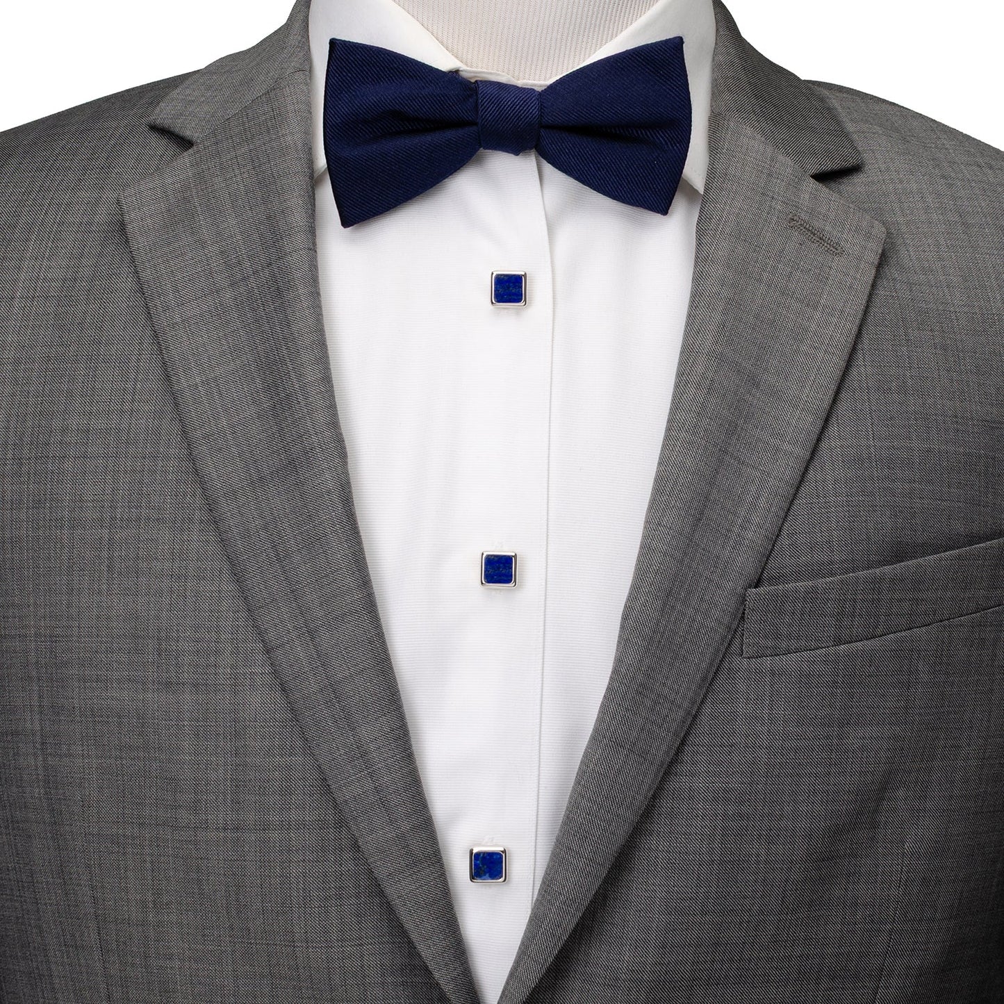 Sterling Silver and Lapis JFK Presidential Studs - My Men's Shop