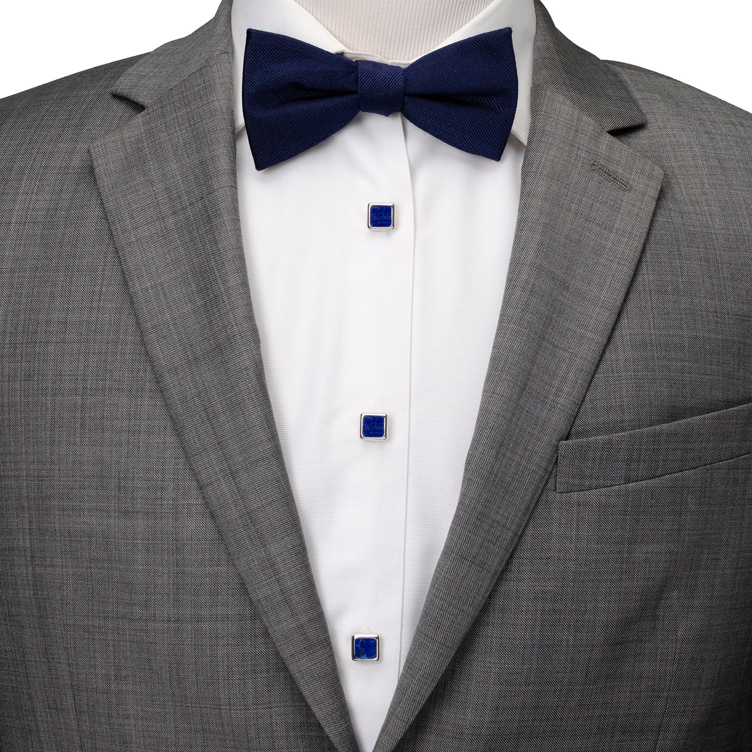 Sterling Silver and Lapis JFK Presidential Studs - My Men's Shop