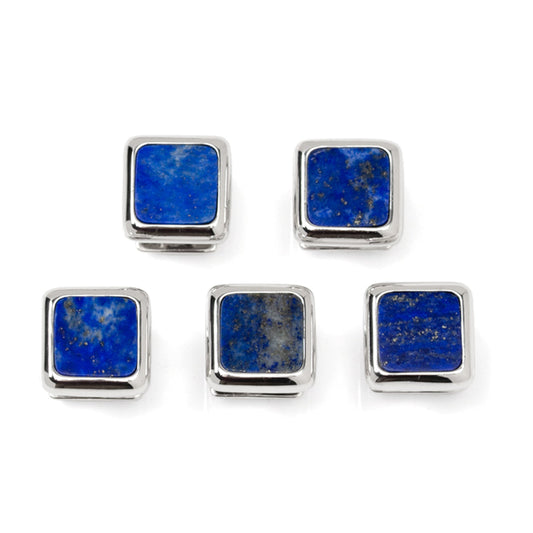 Sterling Silver and Lapis JFK Presidential Studs - My Men's Shop