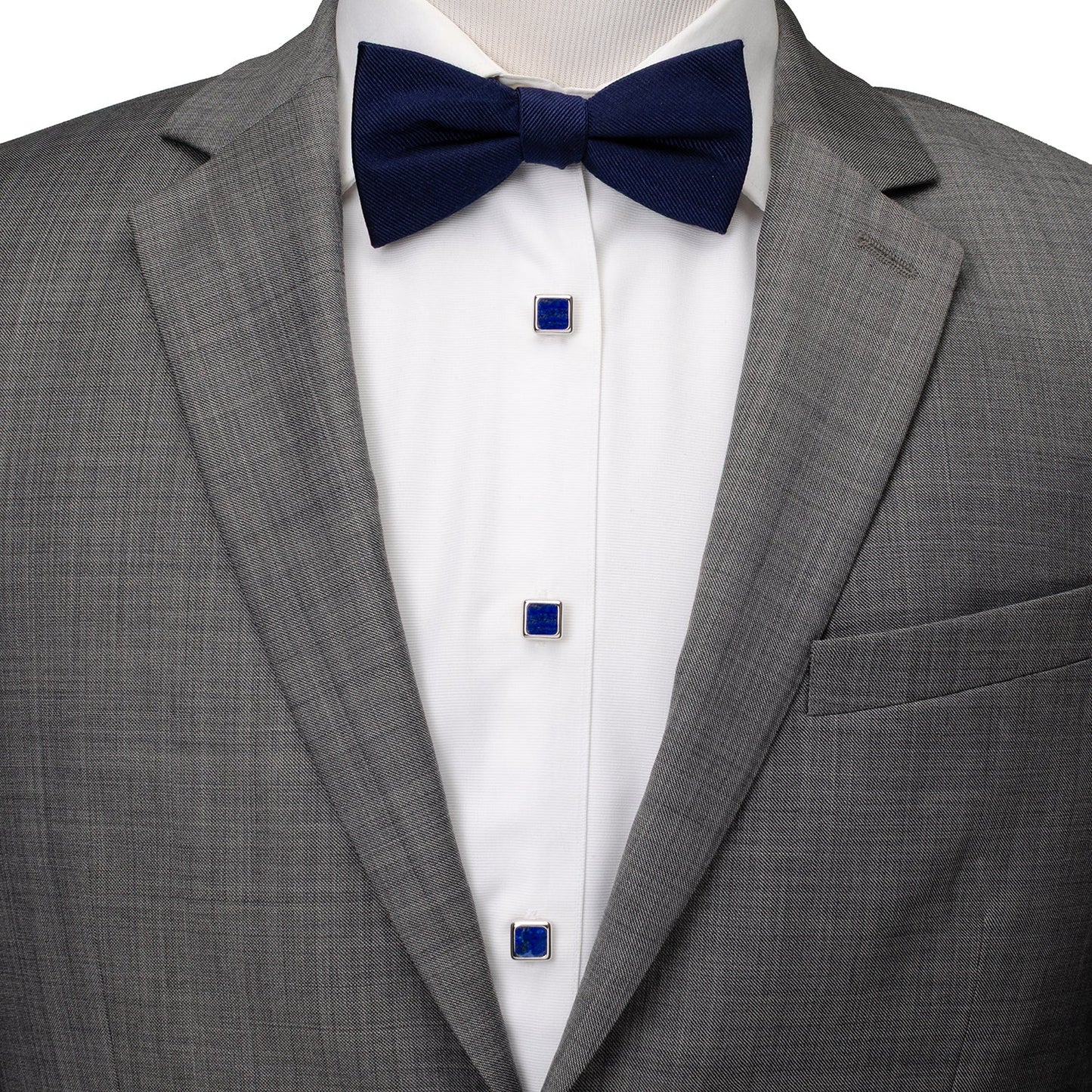 Sterling Silver and Lapis JFK Presidential 5-Stud Set - My Men's Shop