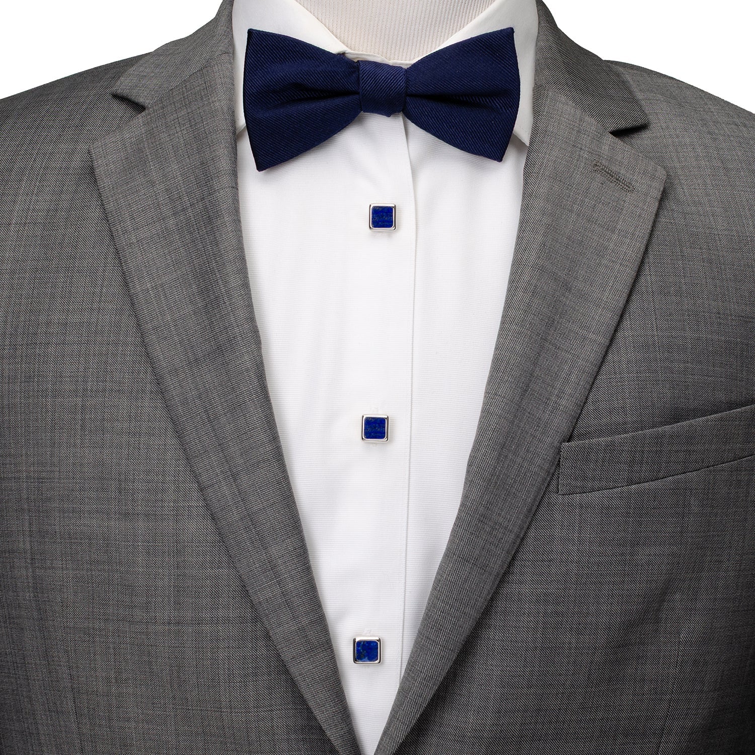 Sterling Silver and Lapis JFK Presidential 5-Stud Set - My Men's Shop