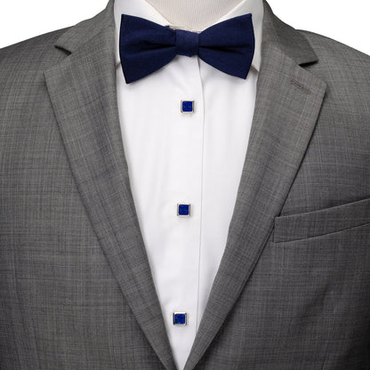 Sterling Silver and Lapis JFK Presidential 5-Stud Set - My Men's Shop