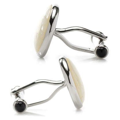 Sterling Mosaic Mother of Pearl Cufflinks - My Men's Shop