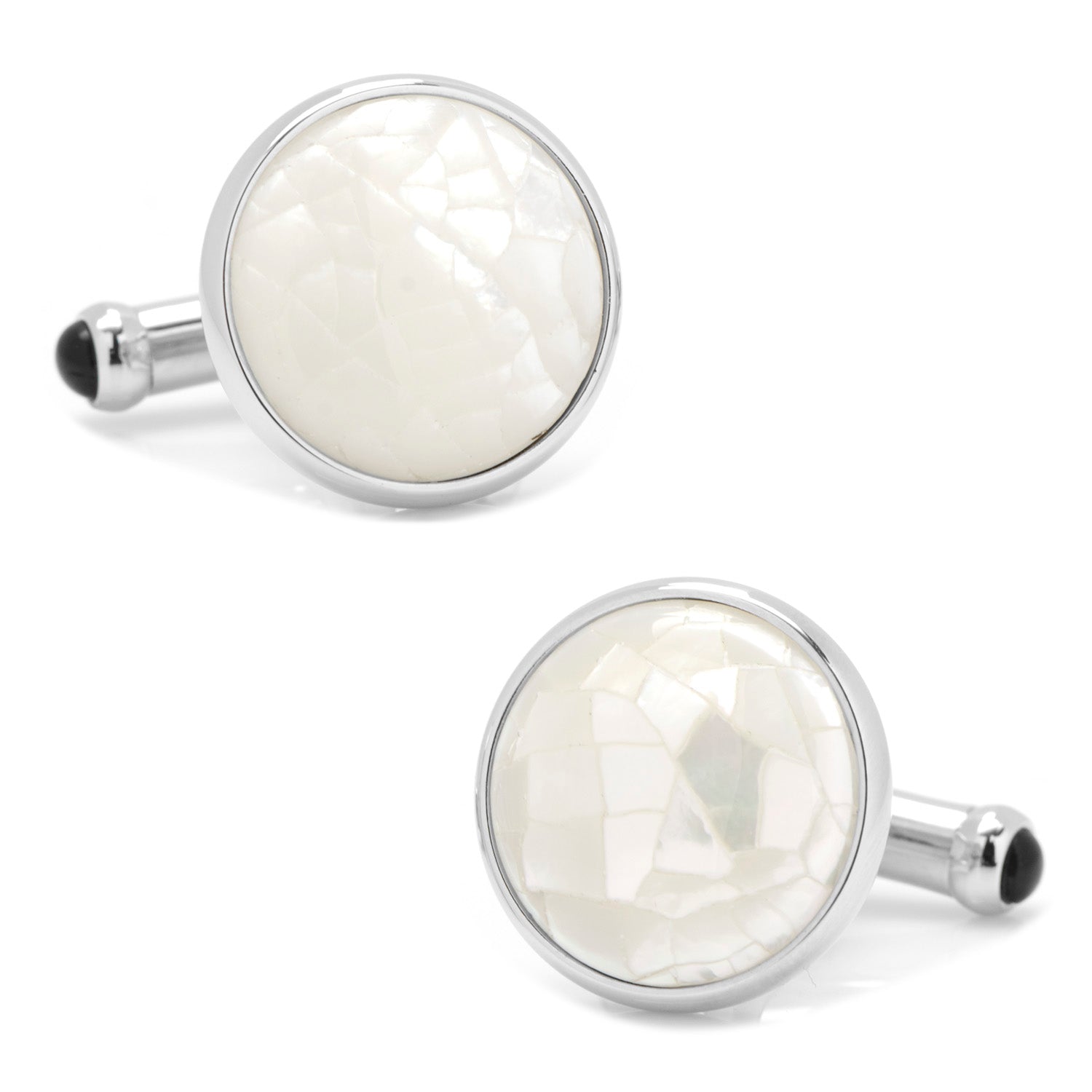 Sterling Mosaic Mother of Pearl Cufflinks - My Men's Shop