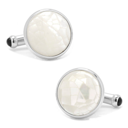 Sterling Mosaic Mother of Pearl Cufflinks - My Men's Shop
