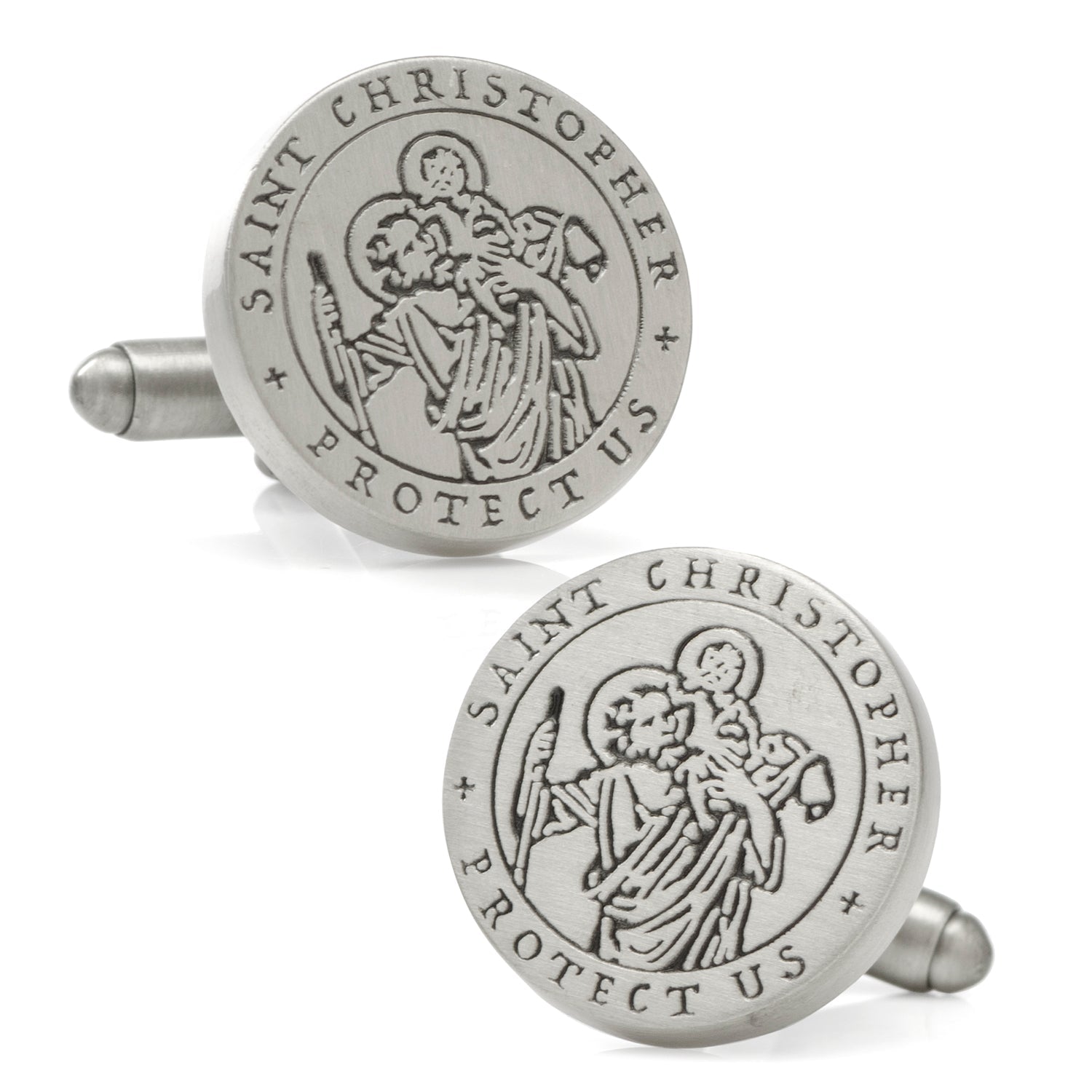 St. Christopher Amulet Cufflinks - My Men's Shop