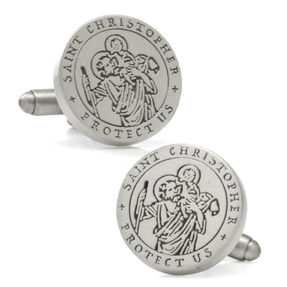 St. Christopher Amulet Cufflinks - My Men's Shop