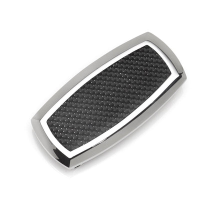Stainless Steel Inlaid Black Carbon Fiber Money Clip - My Men's Shop
