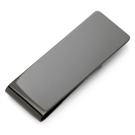 Clip para billetes grabable de acero inoxidable color bronce