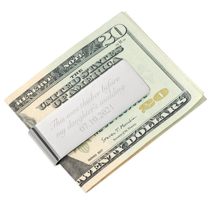 Pinza para Billetes de Boda para el Padre de la Novia