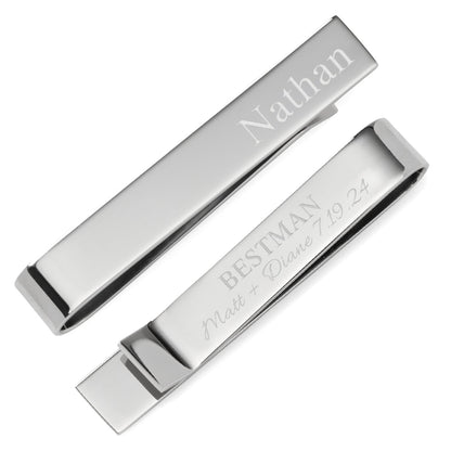 Wedding Party Engravable Tie Bar