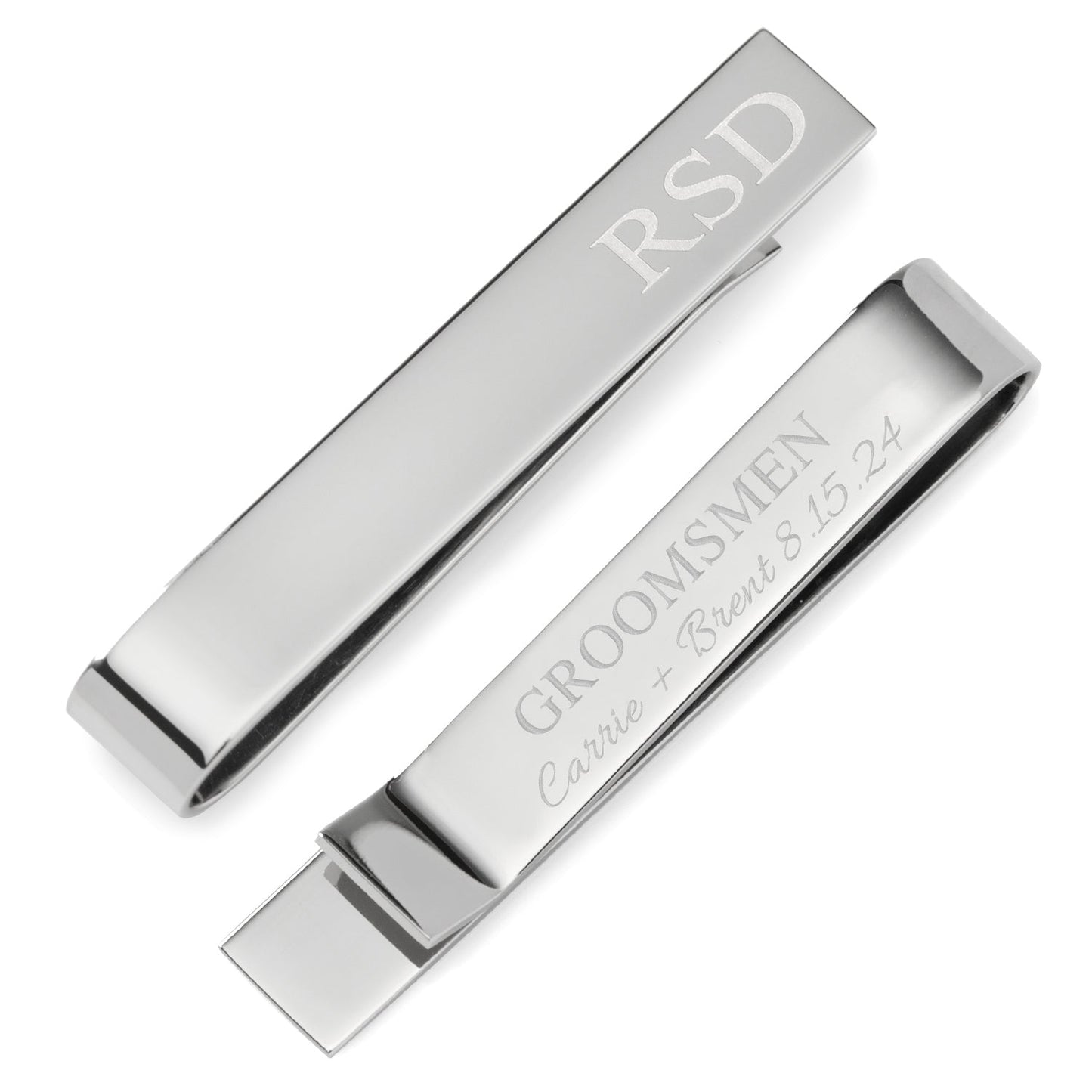 Wedding Party Engravable Tie Bar