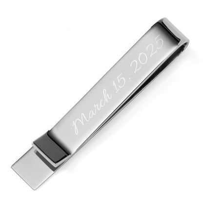 Wedding Title Engravable Tie Bar