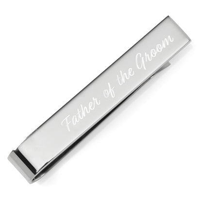 Wedding Title Engravable Tie Bar
