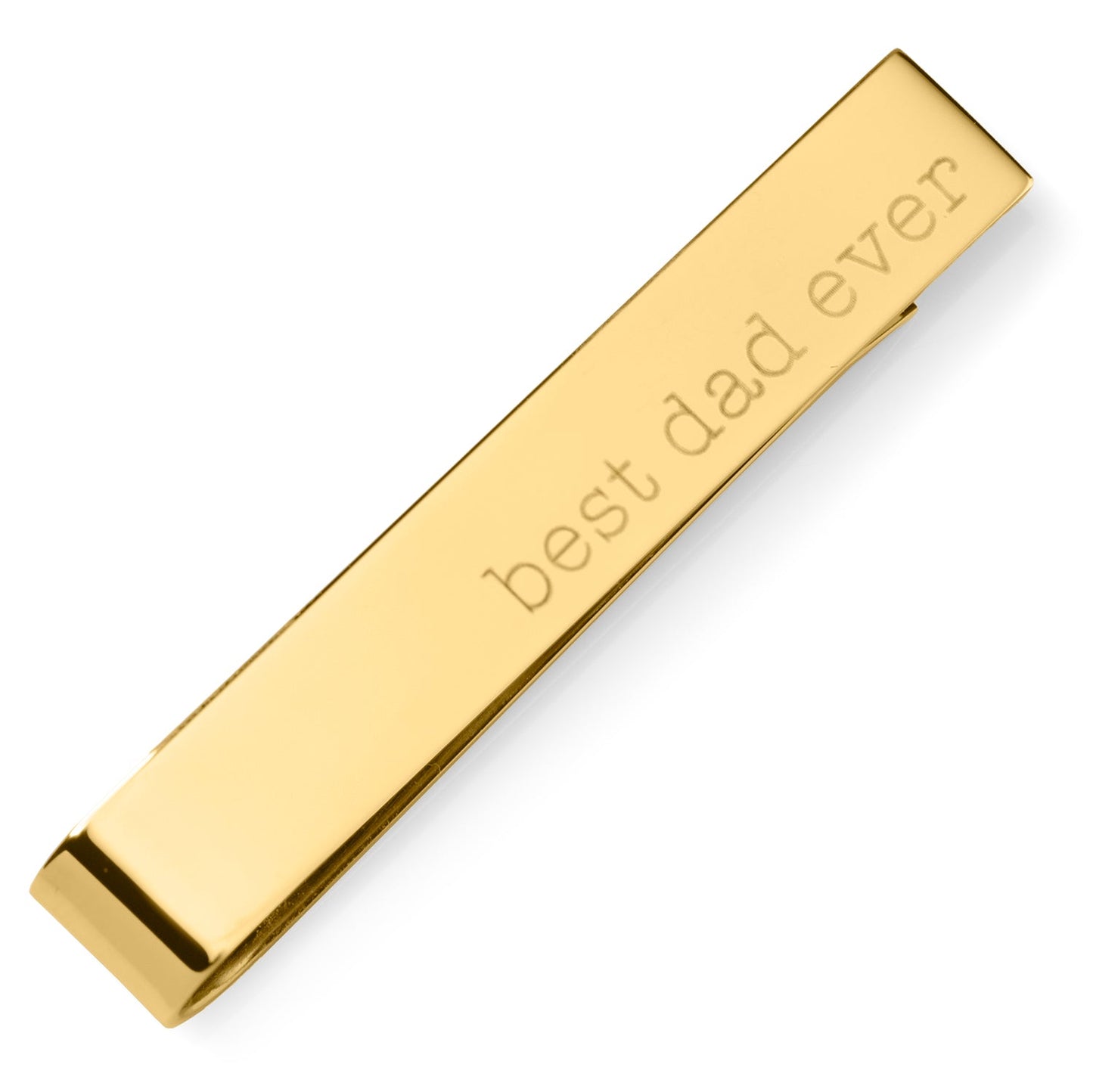 Best Dad Ever Gold Engravable Tie Bar - My Men's Shop