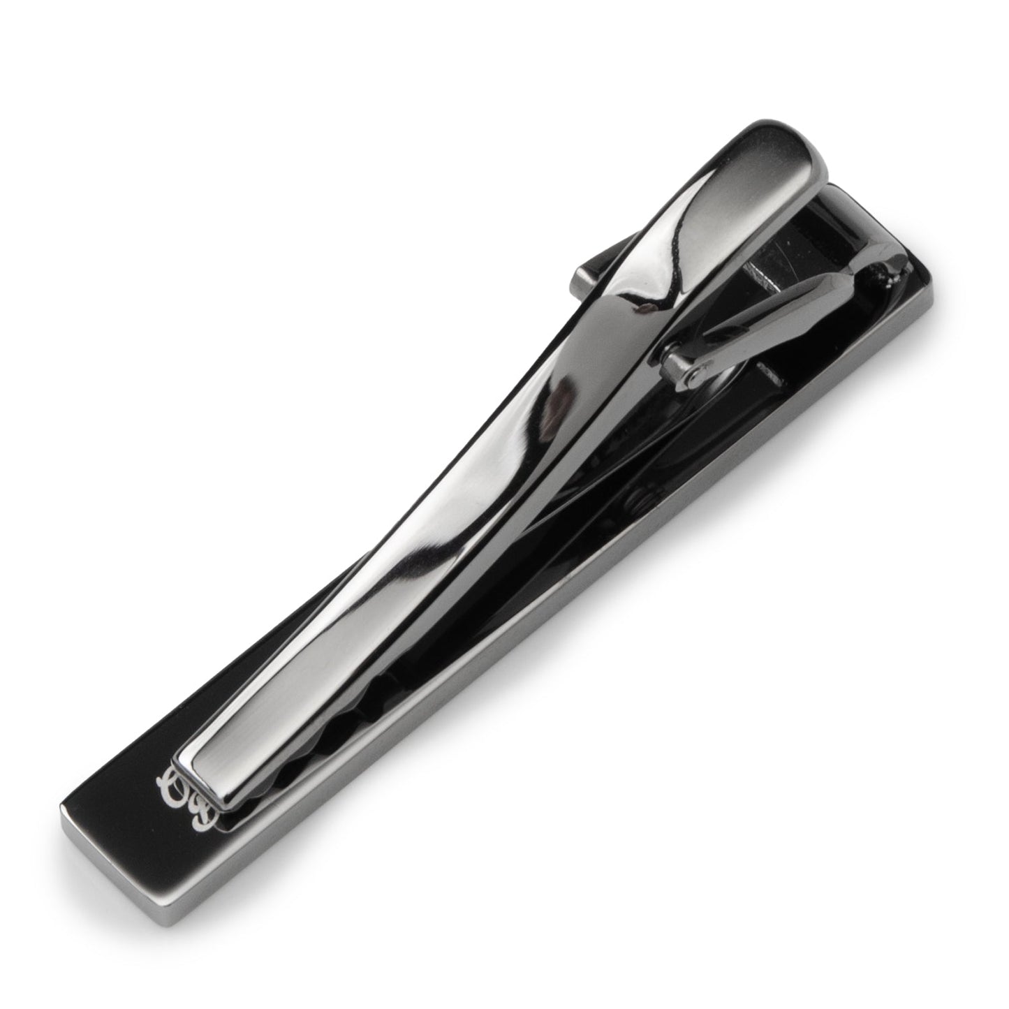 Stainless Steel Gunmetal Engravable Tie Clip - My Men's Shop