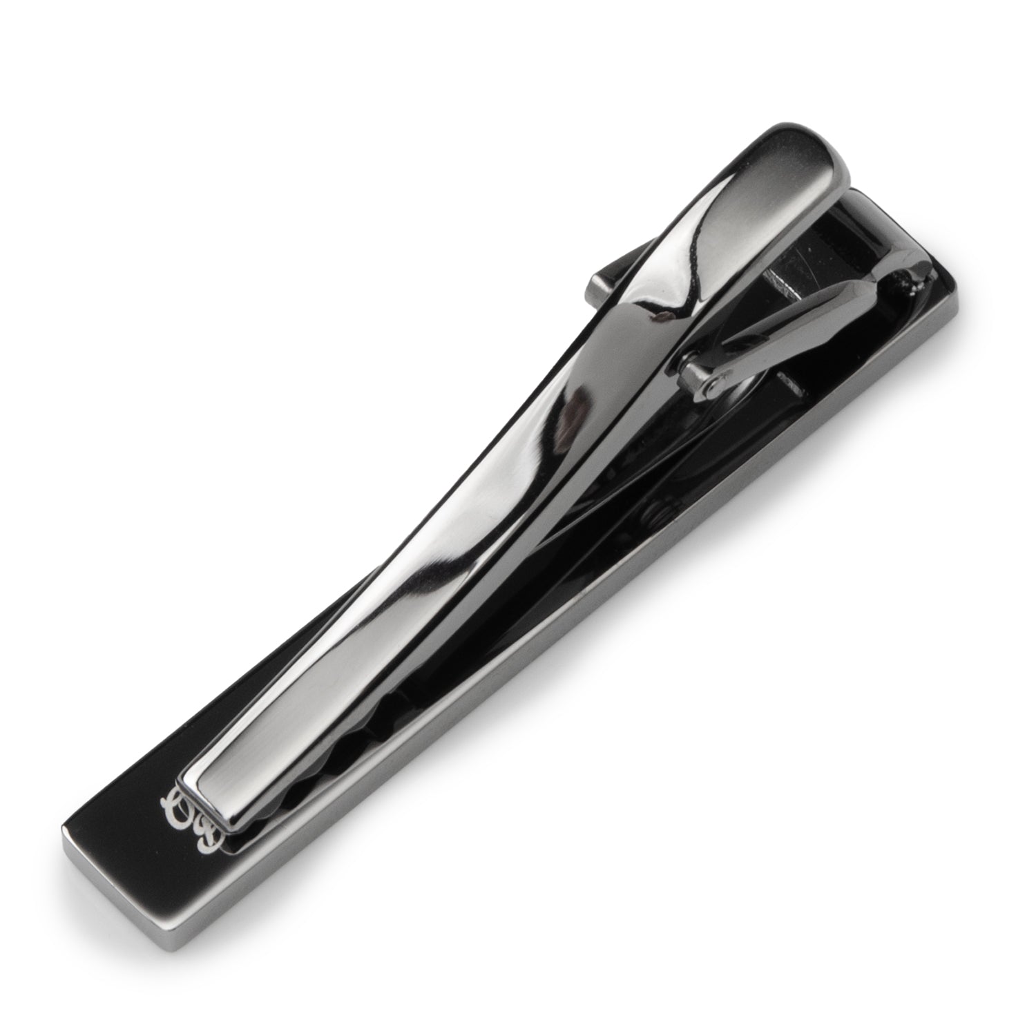 Stainless Steel Gunmetal Engravable Tie Clip - My Men's Shop