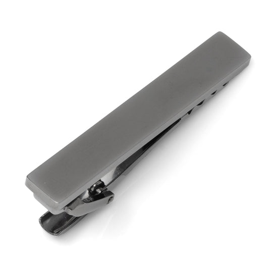 Stainless Steel Gunmetal Engravable Tie Clip - My Men's Shop