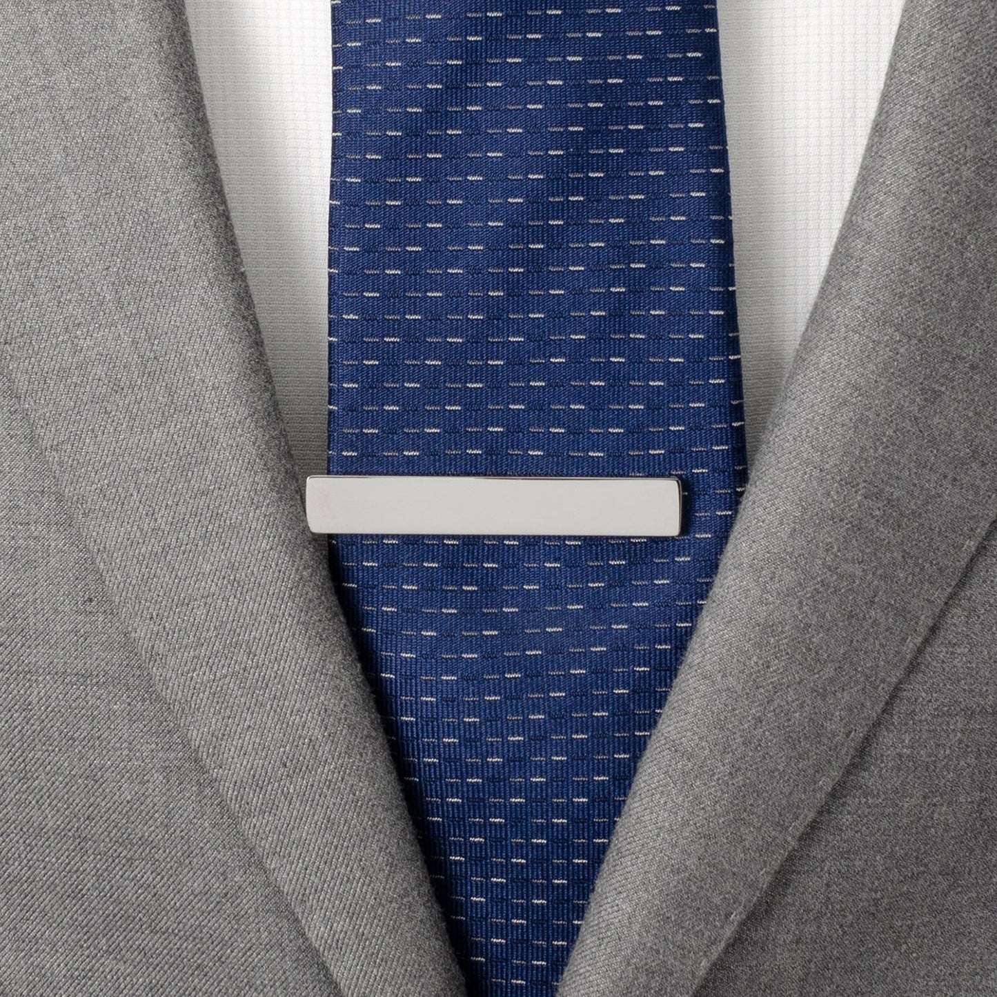 Silver Stainless Steel Engravable Tie Clip - My Men's Shop