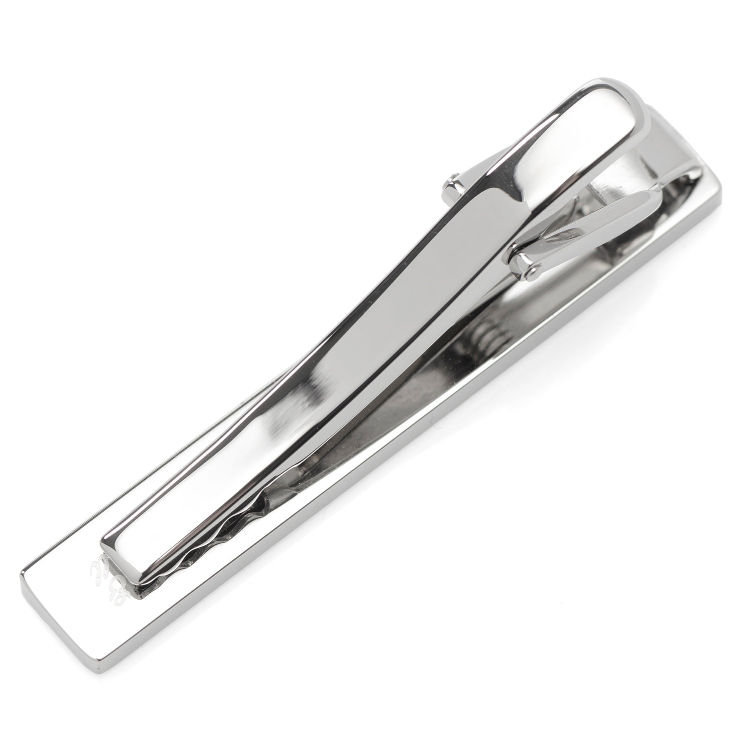 Silver Stainless Steel Engravable Tie Clip - My Men's Shop
