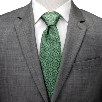 Watercress Green Tiled Men's Tie