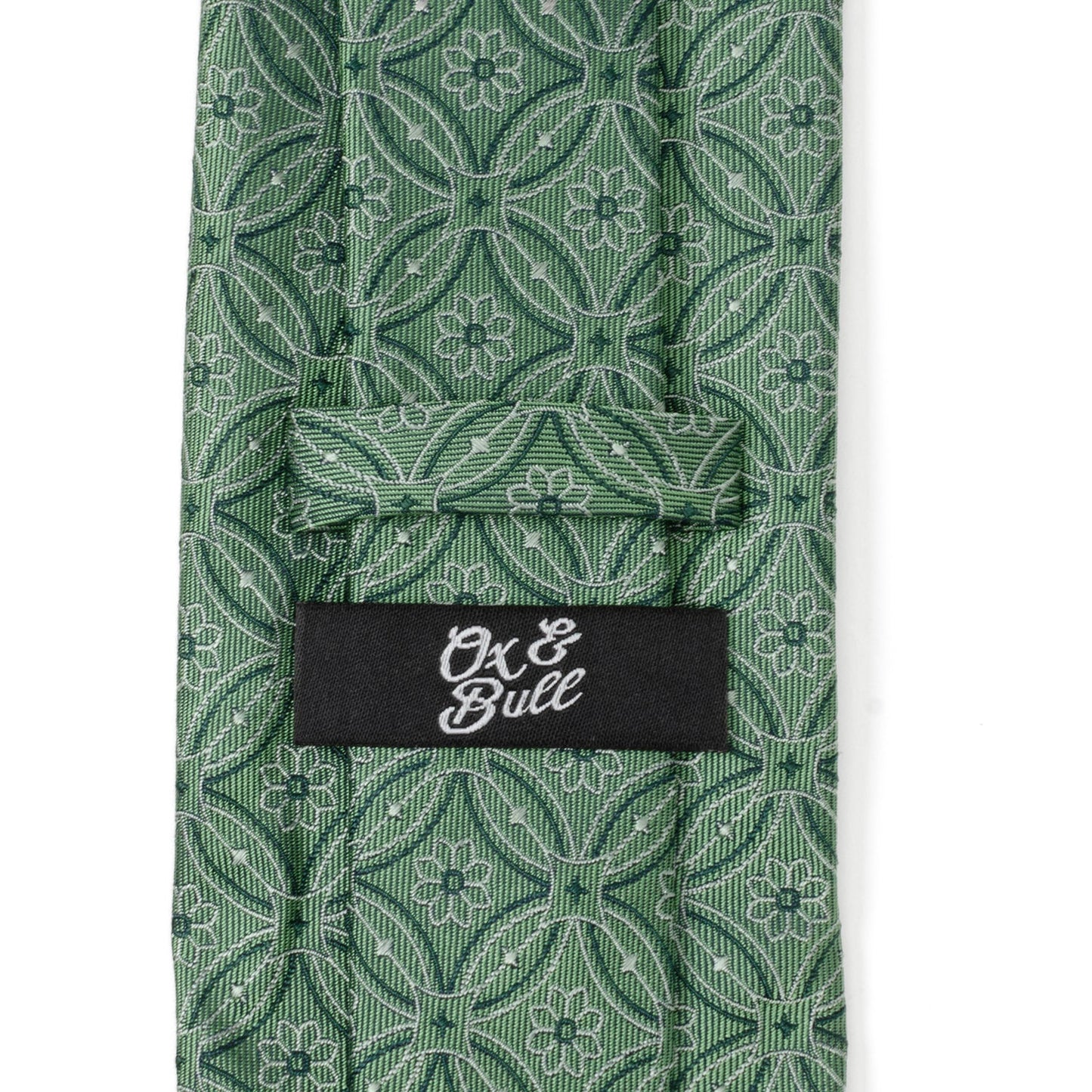Watercress Green Tiled Men's Tie