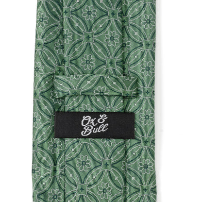 Watercress Green Tiled Men's Tie