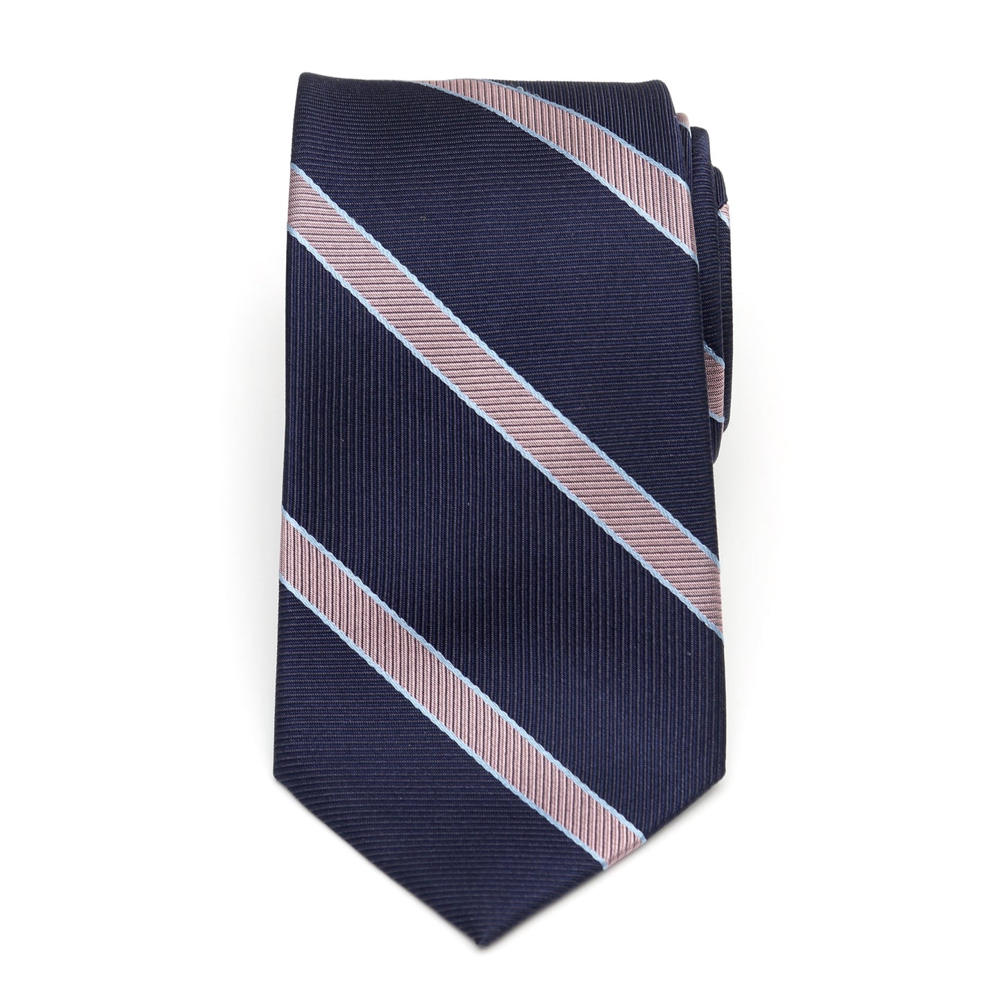 The Travis Tie (Navy Pink Stripe Men's Tie) - My Men's Shop