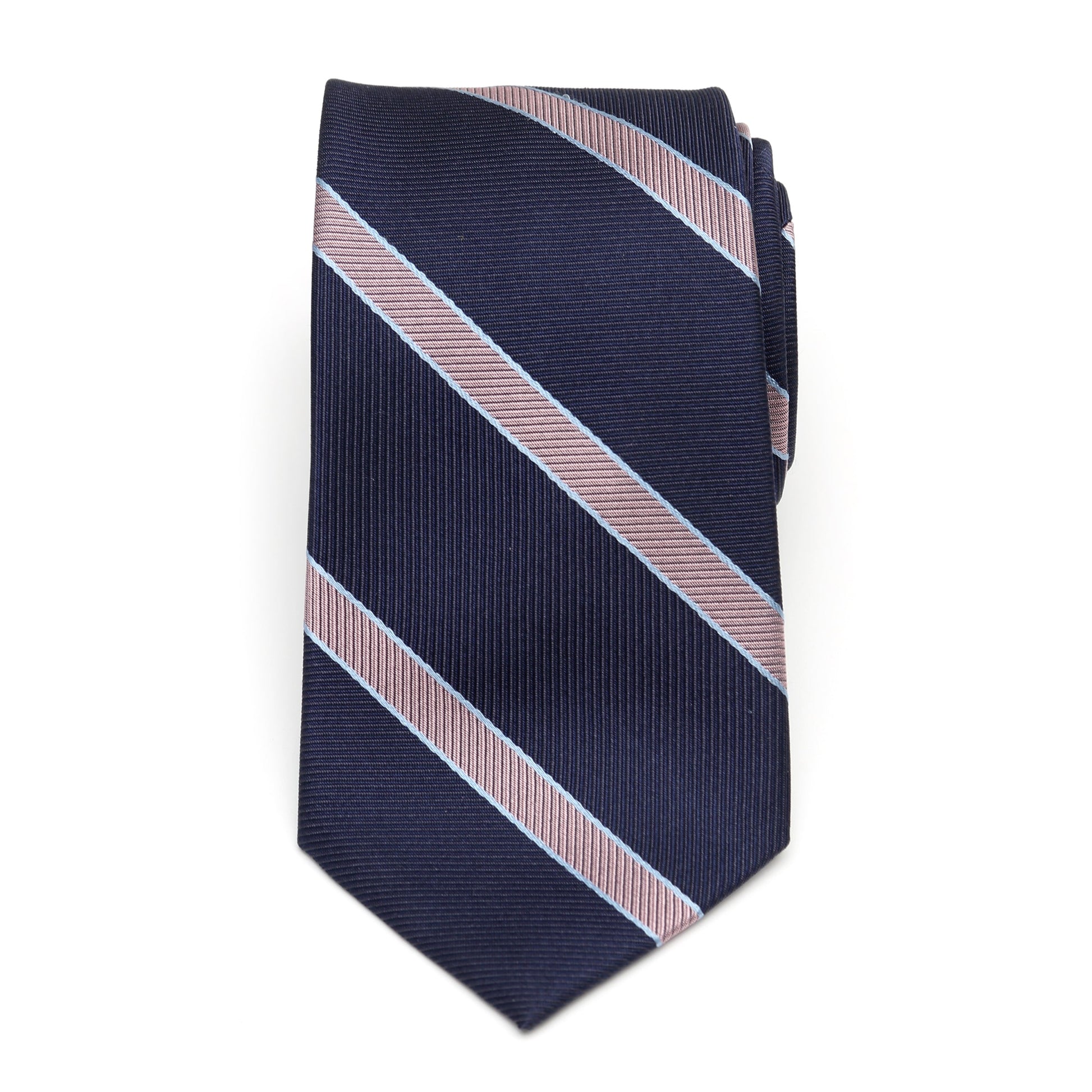 The Travis Tie (Navy Pink Stripe Men's Tie) - My Men's Shop