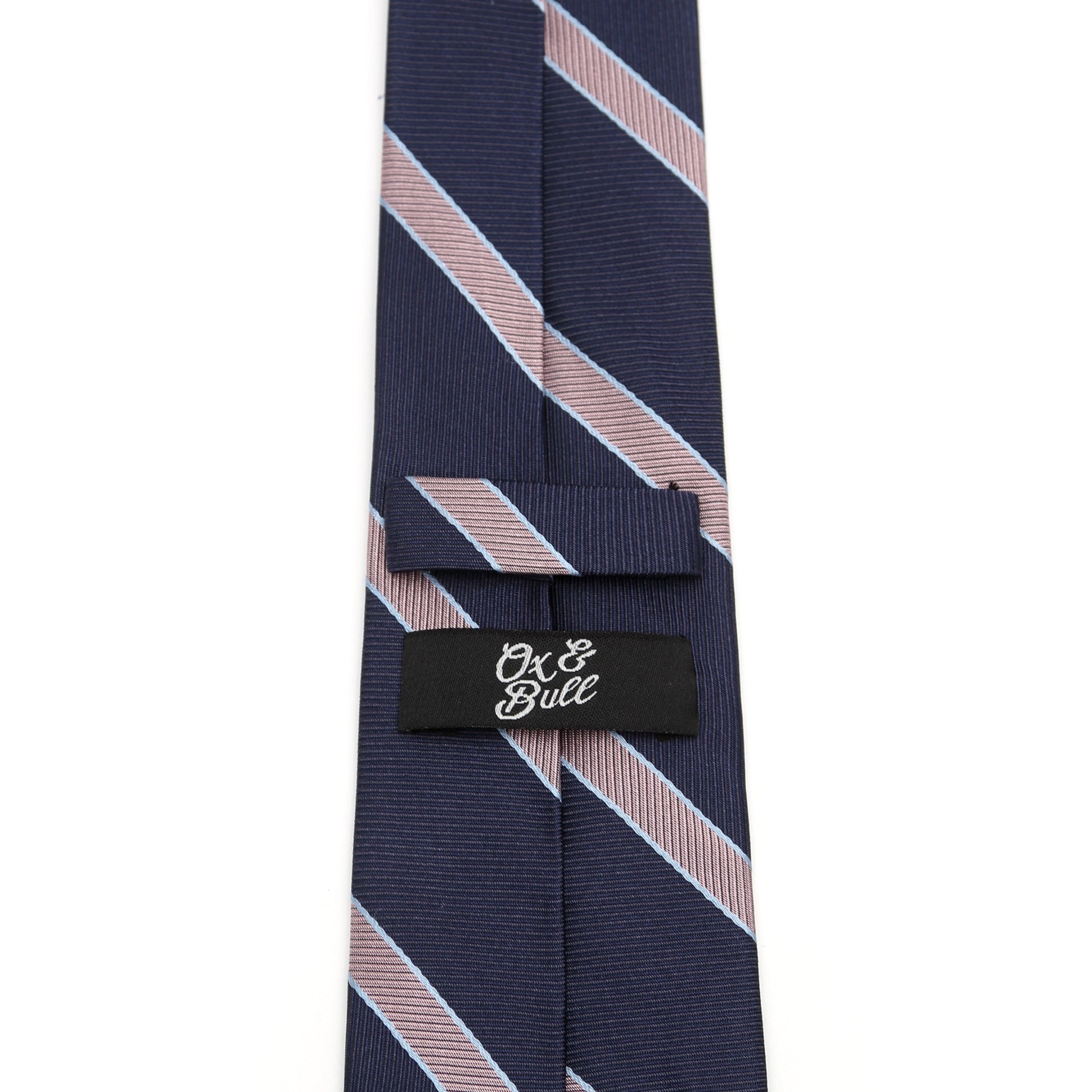 The Travis Tie (Navy Pink Stripe Men's Tie) - My Men's Shop