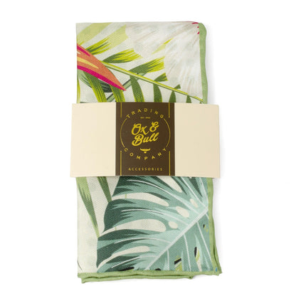 Tropical Leaf Multi Pocket Square - My Men's Shop
