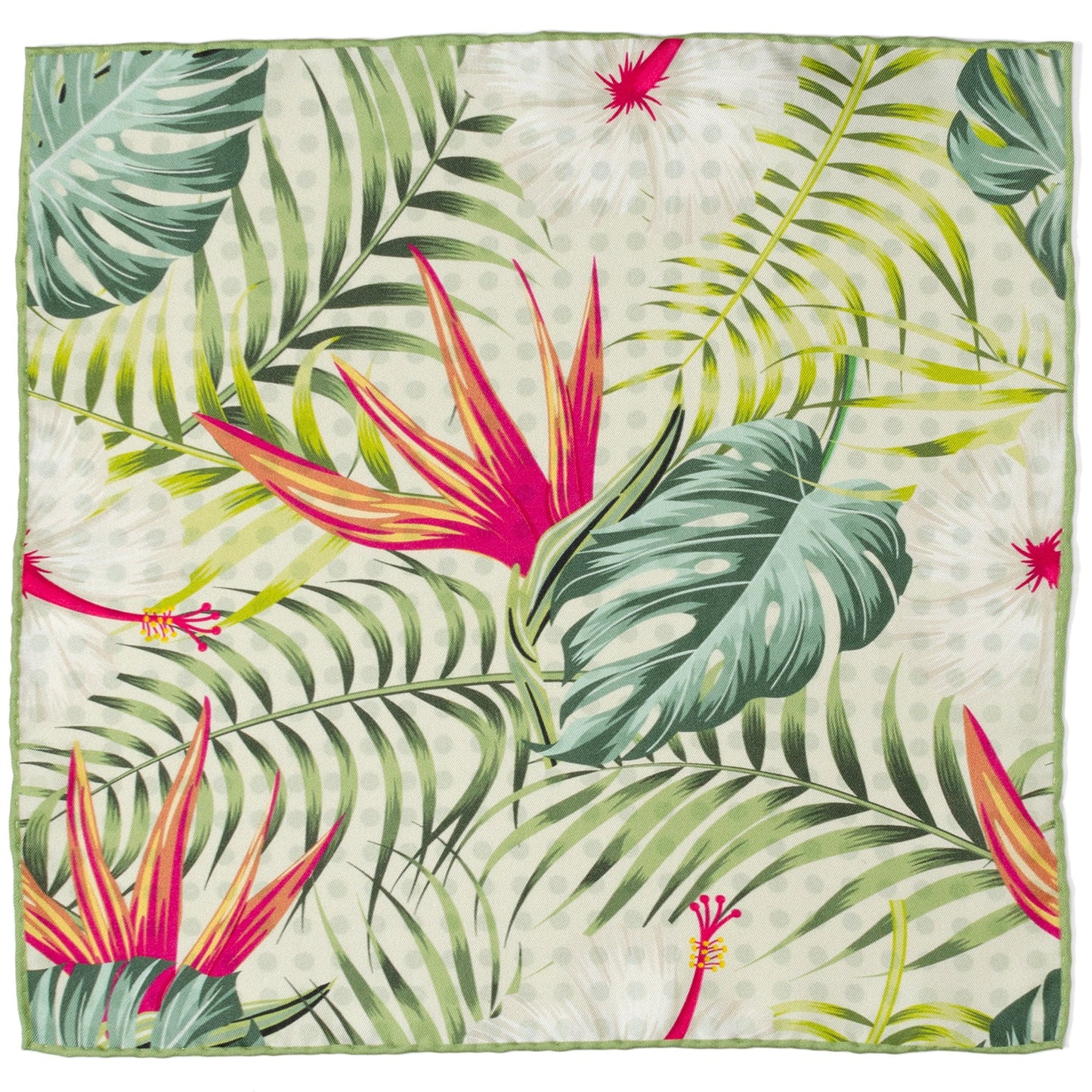 Tropical Leaf Multi Pocket Square - My Men's Shop