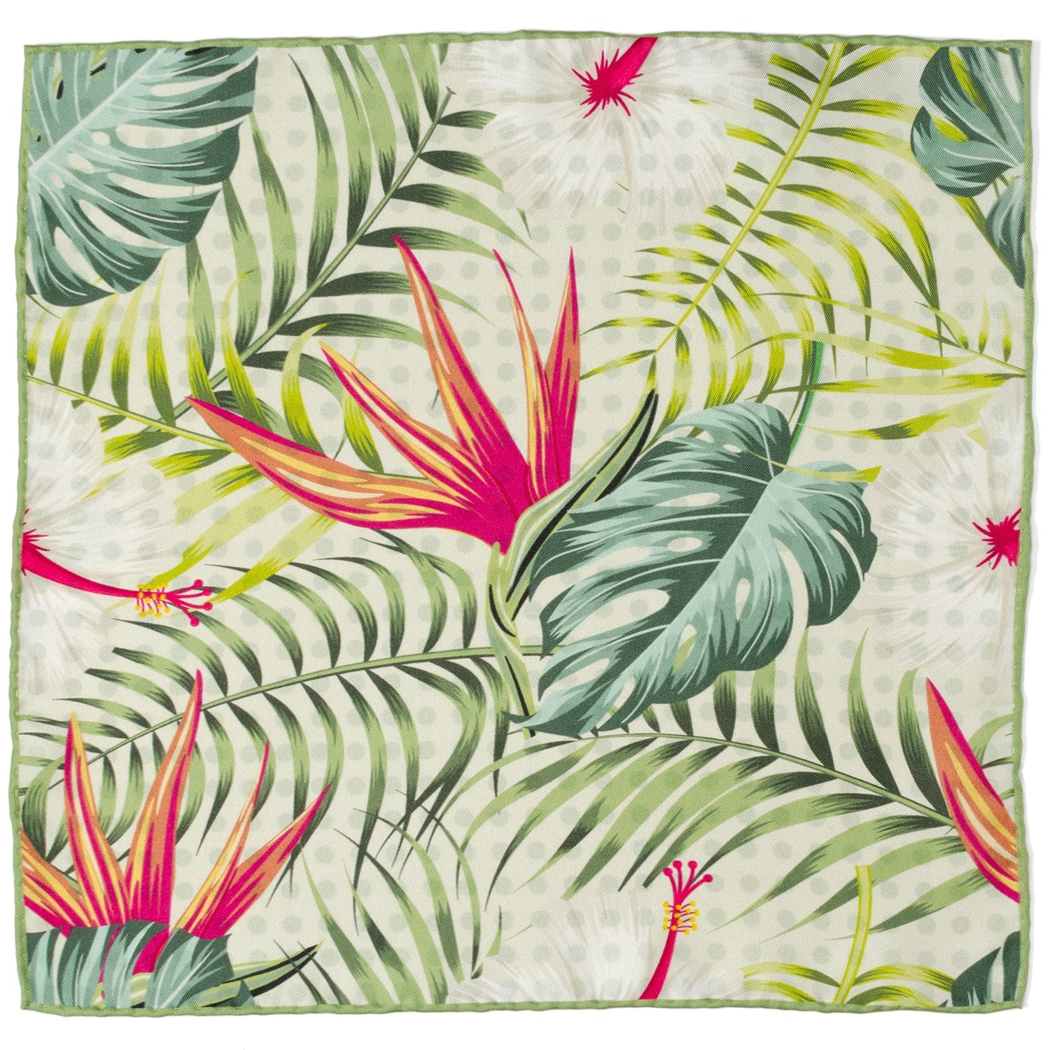 Tropical Leaf Multi Pocket Square - My Men's Shop