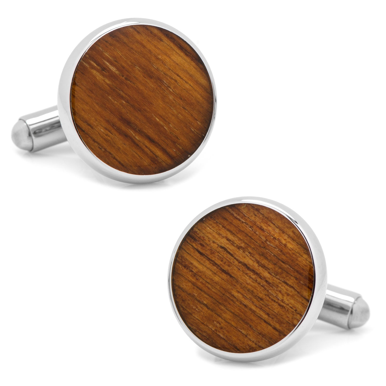 Stainless Steel Wood Cufflinks - My Men's Shop